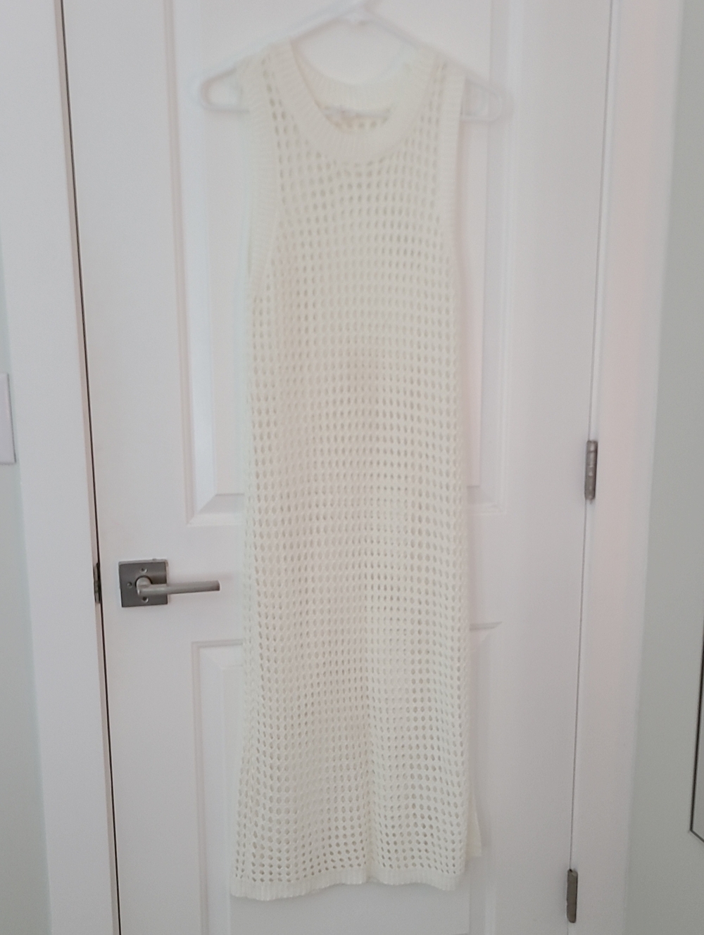 Shade & Shore Knit Ivory Swim Coverup Dress L